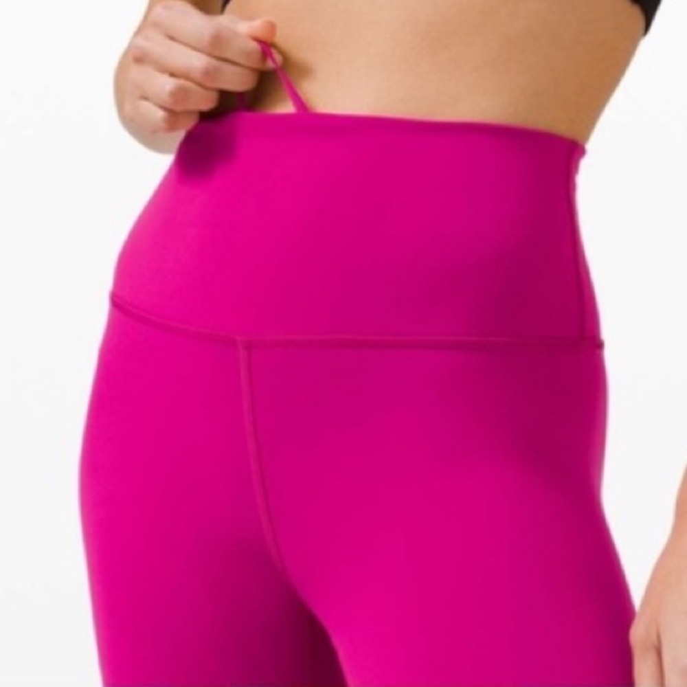Lululemon NWOT Align™ High-Rise Pant Magenta Pink Waistband Pocket Size 0 Yoga - Picture 4 of 10